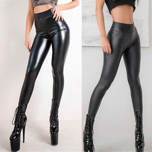 Damen lederhose bleistift - pu,