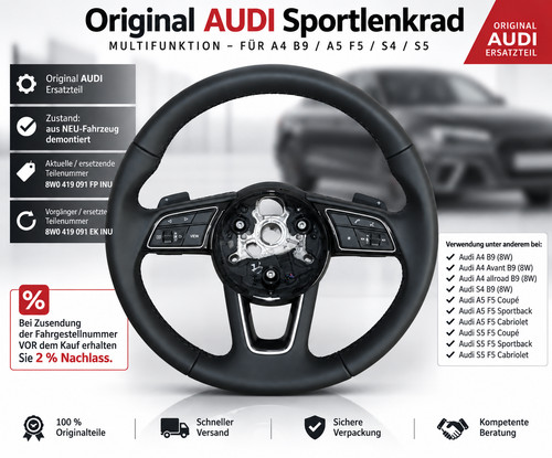 Original audi sportlenkrad - original, a4